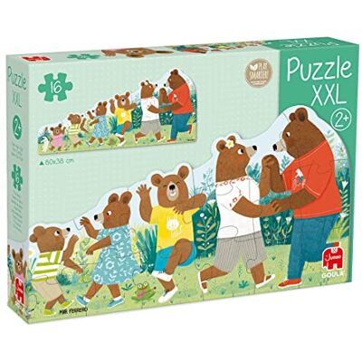 Dujardin Goula XXL Puzzel Berenfamilie 16 stukjes Groot formaat kinderpuzzel Vanaf 2 jaar Dujardin Goula XXL Puzzel Berenfamilie 16 stukjes Groot formaat kinderpuzzel Vanaf 2 jaar