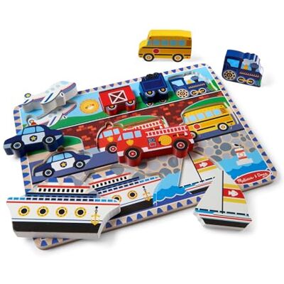 Melissa & Doug MPZ voertuigspel puzzel Melissa & Doug MPZ voertuigspel puzzel