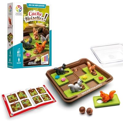 SmartGames Hazelnootverstopper! Logica puzzel 6 jaar + denkspel schaalbare puzzel met uitdagingen strategie- en planningsspel educatief spel SmartGames Hazelnootverstopper! Logica puzzel 6 jaar + denkspel schaalbare puzzel met uitdagingen strategie- en planningsspel educatief spel