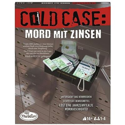 ThinkFun 76486 Cold Case: moord met interesse. De politiethriller in je eigen huis. Wie vindt de moordenaar? Een puzzelspel voor een of een groep vanaf 14 jaar ThinkFun 76486 Cold Case: moord met interesse. De politiethriller in je eigen huis. Wie vindt de moordenaar? Een puzzelspel voor een of een groep vanaf 14 jaar