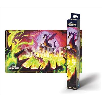 Ravensburger Disney Lorcana Winter Magic, verzamelkaartspel, Dragon Fire speelmat Ravensburger Disney Lorcana Winter Magic, verzamelkaartspel, Dragon Fire speelmat