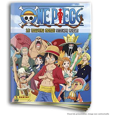 Panini Luffy One Piece The New World album met gamekaart, 004382AF Franse editie Panini Luffy One Piece The New World album met gamekaart, 004382AF Franse editie