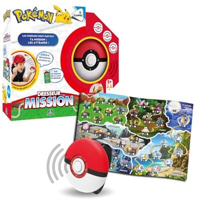 Zanzoon Pokémon Mission Trainer, speels en meeslepend bordspel, vangt alle Pokémon, tot 4 spelers, voor kinderen vanaf 5 jaar, GPK02 Zanzoon Pokémon Mission Trainer, speels en meeslepend bordspel, vangt alle Pokémon, tot 4 spelers, voor kinderen vanaf 5 jaar, GPK02