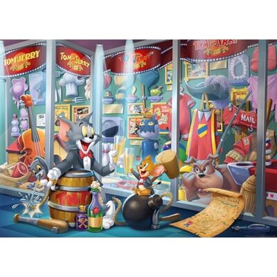 Ravensburger puzzel 12000408 Tom & Jerry Hall of Fame puzzel met 1000 stukjes voor volwassenen en kinderen vanaf 14 jaar Ravensburger puzzel 12000408 Tom & Jerry Hall of Fame puzzel met 1000 stukjes voor volwassenen en kinderen vanaf 14 jaar
