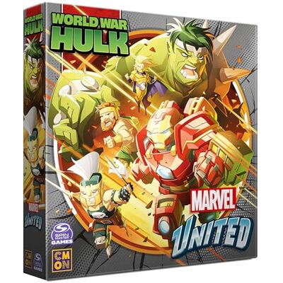 CMON Marvel United: World War Hulk Expansion tafelfiguur strategiespel, coöperatief superheldenspel voor kinderen en volwassenen, vanaf 14 jaar, 1-5 spelers, 45 minuten tijd CMON Marvel United: World War Hulk Expansion tafelfiguur strategiespel, coöperatief superheldenspel voor kinderen en volwassenen, vanaf 14 jaar, 1-5 spelers, 45 minuten tijd