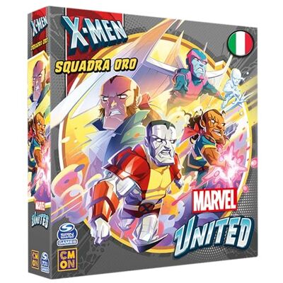 Asmodee X-Men United: Team Gold Expansion tafelspel, editie in Italië Asmodee X-Men United: Team Gold Expansion tafelspel, editie in Italië