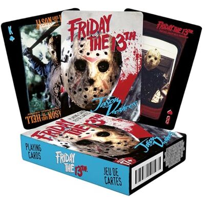 AQUARIUS Friday The 13th Jason Voorhees Playing Cards, 52319, meerkleurig, eenheidsmaat AQUARIUS Friday The 13th Jason Voorhees Playing Cards, 52319, meerkleurig, eenheidsmaat