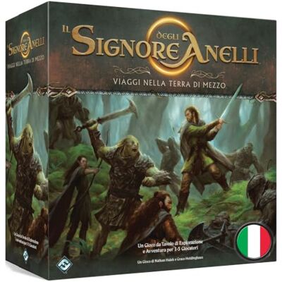 Asmodee , The Lord of the Rings: Reis naar Midden-aarde, gezelschapsspel met app, 1-5 spelers, 14+ jaar, editie in het Italiaans Asmodee , The Lord of the Rings: Reis naar Midden-aarde, gezelschapsspel met app, 1-5 spelers, 14+ jaar, editie in het Italiaans