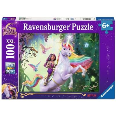 Ravensburger 12004164 Kinderpuzzel Unicorn Academy eenhoorn puzzel voor kinderen vanaf 6 jaar, met 100 stukjes in XXL-formaat, eenhoorngeschenken Ravensburger 12004164 Kinderpuzzel Unicorn Academy eenhoorn puzzel voor kinderen vanaf 6 jaar, met 100 stukjes in XXL-formaat, eenhoorngeschenken