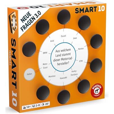Piatnik Smart 10 aanvullende vragen 3.0: 200 nieuwe vragen met 2000 nieuwe antwoorden Piatnik Smart 10 aanvullende vragen 3.0: 200 nieuwe vragen met 2000 nieuwe antwoorden