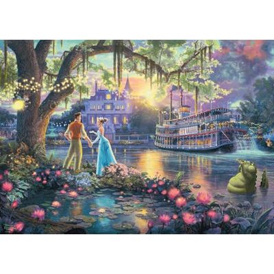 SCHMIDT Spiele Thomas Kinkade 57527 Disney kikkerkoning, prinses en kikker, 1000 stuks, meerkleurig SCHMIDT Spiele Thomas Kinkade 57527 Disney kikkerkoning, prinses en kikker, 1000 stuks, meerkleurig