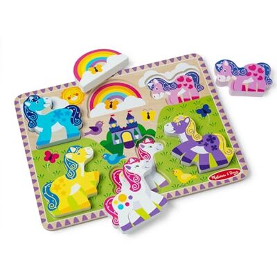 Melissa & Doug Zeedieren oceaan thema houten puzzel 7 stuks, meerkleurig, 51018 Melissa & Doug Zeedieren oceaan thema houten puzzel 7 stuks, meerkleurig, 51018