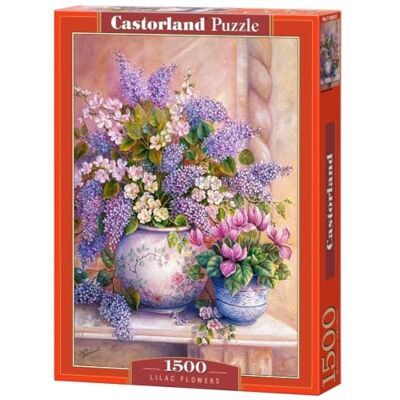 Castorland C-151653-2 Lilac Flowers puzzel 1500 stukjes meerkleurig Castorland C-151653-2 Lilac Flowers puzzel 1500 stukjes meerkleurig