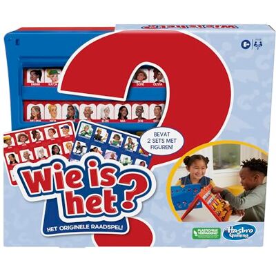 Hasbro raadspel Wie is het? Klassiek, bordspel voor kinderen vanaf 6 jaar, 2 spelers (Nederlandse versie) Hasbro raadspel Wie is het? Klassiek, bordspel voor kinderen vanaf 6 jaar, 2 spelers (Nederlandse versie)