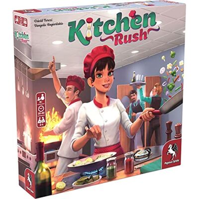 Pegasus Spiele Press Kitchen Rush Board Game Leeftijd 8+ 2-4 spelers, 20-60 minuten speeltijd, meerkleurig Pegasus Spiele Press Kitchen Rush Board Game Leeftijd 8+ 2-4 spelers, 20-60 minuten speeltijd, meerkleurig