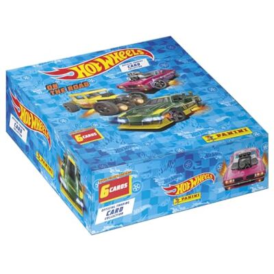 Panini Hot Wheels Trading Cards Box met 24 hoezen + 1 Limited Edition kaart Panini Hot Wheels Trading Cards Box met 24 hoezen + 1 Limited Edition kaart