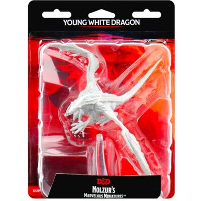 WizKids D&D Nolzur's Marvelous Miniaturen Young White Dragon WizKids D&D Nolzur's Marvelous Miniaturen Young White Dragon