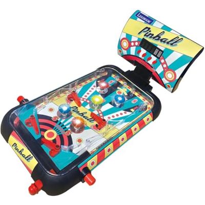 Lexibook Elektronische tafelflipperaar, actie- en denkspel voor kinderen en familie, lcd-display, licht- en geluidseffecten, JG610LXB Lexibook Elektronische tafelflipperaar, actie- en denkspel voor kinderen en familie, lcd-display, licht- en geluidseffecten, JG610LXB