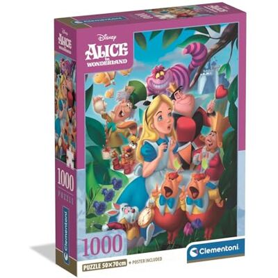 Clementoni CLE puzzle 1000 Compact Alice in Wonderland 39952 Clementoni CLE puzzle 1000 Compact Alice in Wonderland 39952