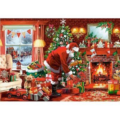 Castorland Puzzel van 1500 stukjes: speciale levering van de kerstman Castorland Puzzel van 1500 stukjes: speciale levering van de kerstman