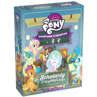 Renegade Game Studios : My Little Pony Deck Building Game – uitbreiding Scholarly Shenanigans – meer plaatsen en uitdagingen, vanaf 14 jaar, 1 tot 4 spelers Renegade Game Studios : My Little Pony Deck Building Game – uitbreiding Scholarly Shenanigans – meer plaatsen en uitdagingen, vanaf 14 jaar, 1 tot 4 spelers