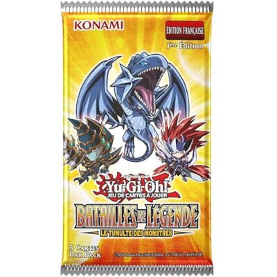 Yu-Gi-Oh! Booster met 5 gevechtskaarten van Legende: De Tumult des Monsters Franse versie Yu-Gi-Oh! Booster met 5 gevechtskaarten van Legende: De Tumult des Monsters Franse versie