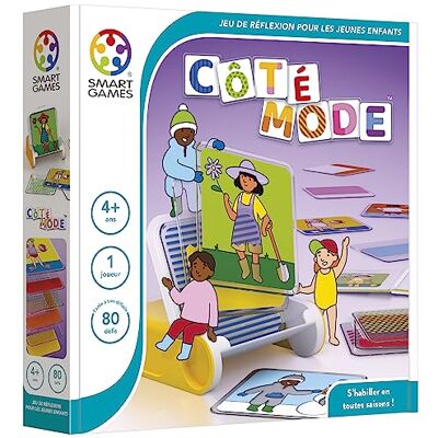 SmartGames Modezijde, logisch spel, leeftijd 4+, visuele waarneming, 80 evolutionaire uitdagingen, educatief speelgoed, leren van vormen en kleuren, cadeau-idee voor kinderen, 1 speler SmartGames Modezijde, logisch spel, leeftijd 4+, visuele waarneming, 80 evolutionaire uitdagingen, educatief speelgoed, leren van vormen en kleuren, cadeau-idee voor kinderen, 1 speler