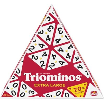 Goliath Triomino Extra groot Strategiespel Vanaf 6 jaar Reflectiespellen voor 2 tot 4 spelers Driehoekige Dominostenen Om met familie of vrienden te spelen 20% + grote munten Goliath Triomino Extra groot Strategiespel Vanaf 6 jaar Reflectiespellen voor 2 tot 4 spelers Driehoekige Dominostenen Om met familie of vrienden te spelen 20% + grote munten