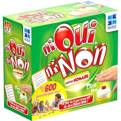 Megableu NI Ja NO Nomadisch Klassiek Grappig gezelschapsspel Kaartspel Om te spelen met familie of vrienden Vanaf 7 jaar Kinderspel Klein reisspel gemakkelijk mee te nemen met tas Megableu NI Ja NO Nomadisch Klassiek Grappig gezelschapsspel Kaartspel Om te spelen met familie of vrienden Vanaf 7 jaar Kinderspel Klein reisspel gemakkelijk mee te nemen met tas
