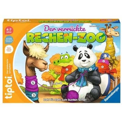 Ravensburger Tiptoi 00104 De Crazy Math Zoo educatief spel vanaf 4 jaar, educatief cijferspel voor jongens en meisjes, voor 1-4 spelers Ravensburger Tiptoi 00104 De Crazy Math Zoo educatief spel vanaf 4 jaar, educatief cijferspel voor jongens en meisjes, voor 1-4 spelers