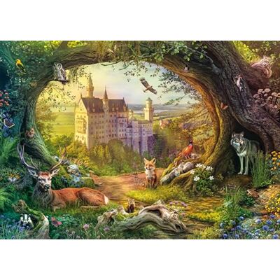 SCHMIDT Spiele 58878 Het sprookjeskasteel in het magische bos, puzzel met 1000 stukjes SCHMIDT Spiele 58878 Het sprookjeskasteel in het magische bos, puzzel met 1000 stukjes