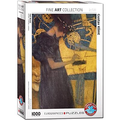 EuroGraphics Puzzel "The Music" van Gustav Klimt (1000 stukjes) EuroGraphics Puzzel "The Music" van Gustav Klimt (1000 stukjes)