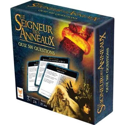 Topi Games Lord of the Rings Quiz 500 Quiz gezelschapsspel 500 vragen bioscoop en fantasie themakaarten hobbit, elfen 2 tot 8 spelers 15 minuten cadeau-idee fan vanaf 7 jaar VF Topi Games Lord of the Rings Quiz 500 Quiz gezelschapsspel 500 vragen bioscoop en fantasie themakaarten hobbit, elfen 2 tot 8 spelers 15 minuten cadeau-idee fan vanaf 7 jaar VF