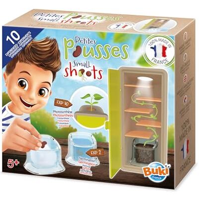 Buki Kleine scheuten – ontdekkingsset Life of a Seed – kiemervaringen en fotosynthese – kiemkast met transparante potten – educatief spel – vanaf 5 jaar – M001 Buki Kleine scheuten – ontdekkingsset Life of a Seed – kiemervaringen en fotosynthese – kiemkast met transparante potten – educatief spel – vanaf 5 jaar – M001