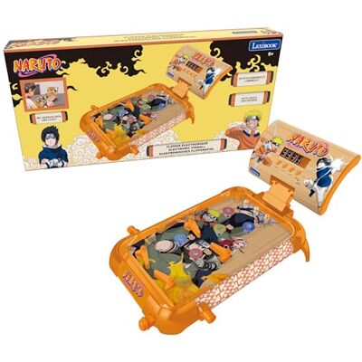 Lexibook , Naruto, Elektronische flipperkast, actie- en reflexspel voor kinderen en familie, lcd-display, licht- en geluidseffecten, oranje, JG610NA Lexibook , Naruto, Elektronische flipperkast, actie- en reflexspel voor kinderen en familie, lcd-display, licht- en geluidseffecten, oranje, JG610NA