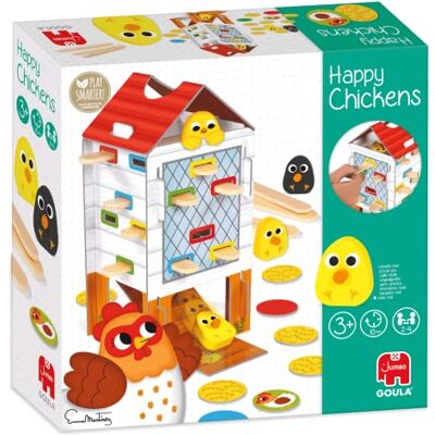 Goula Happy Chickens een behendigheidsspel voor kinderen vanaf 3 jaar Voor 2 tot 4 spelers Goula Happy Chickens een behendigheidsspel voor kinderen vanaf 3 jaar Voor 2 tot 4 spelers