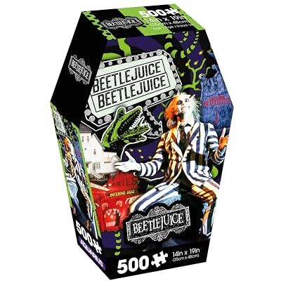 AQUARIUS Beetlejuice Puzzle Coffin Box 500 stukjes (500 stuks puzzel) niet-verblindend nauwkeurige pasvorm officieel gelicentieerd Beetlejuice product en verzamelobjecten 35,6 x 48,3 cm AQUARIUS Beetlejuice Puzzle Coffin Box 500 stukjes (500 stuks puzzel) niet-verblindend nauwkeurige pasvorm officieel gelicentieerd Beetlejuice product en verzamelobjecten 35,6 x 48,3 cm