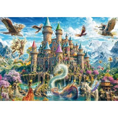 SCHMIDT Spiele 59791 puzzel sprookjeskasteel in het rijk van de verbeelding, 1000 stukjes, meerkleurig SCHMIDT Spiele 59791 puzzel sprookjeskasteel in het rijk van de verbeelding, 1000 stukjes, meerkleurig