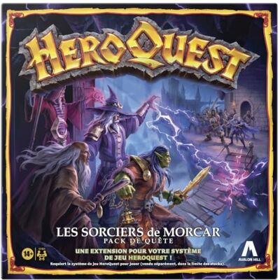 Avalon Hill HeroQuest, de tovenaars van Morcar, rollenspellen voor 2 tot 5 spelers, vanaf 14 jaar, HeroQuest spelsysteem vereist Avalon Hill HeroQuest, de tovenaars van Morcar, rollenspellen voor 2 tot 5 spelers, vanaf 14 jaar, HeroQuest spelsysteem vereist