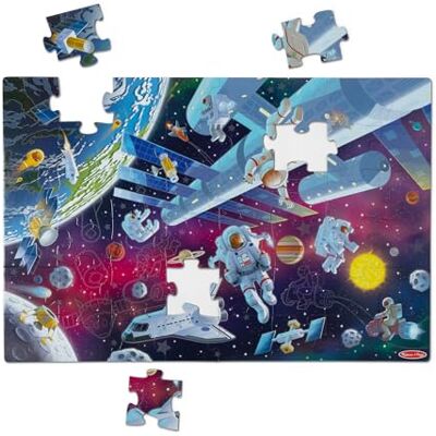 Melissa & Doug Space-vloerpuzzel van karton die oplicht in het donker 48 delen, voor jongens en meisjes vanaf 3 jaar Melissa & Doug Space-vloerpuzzel van karton die oplicht in het donker 48 delen, voor jongens en meisjes vanaf 3 jaar