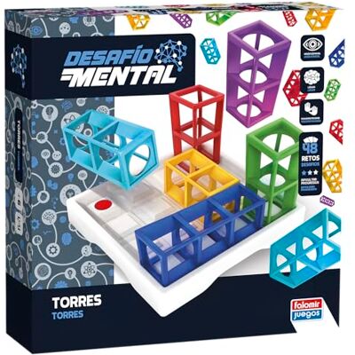 Falomir Mentale uitdaging trucs 3D-logica en vaardigheid Innovatief spel voor 1 speler (leeftijd 6+) Falomir Mentale uitdaging trucs 3D-logica en vaardigheid Innovatief spel voor 1 speler (leeftijd 6+)