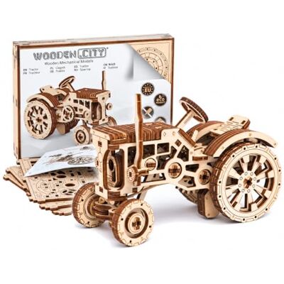 WOODEN.CITY Puzzel 3D-tractor van hout, mechanisch model, schaal 1/20, modellen om te bouwen voor volwassenen, knutselset, mechanisch, van hout, cadeau-idee voor verjaardag, Kerstmis, Vaderdag WOODEN.CITY Puzzel 3D-tractor van hout, mechanisch model, schaal 1/20, modellen om te bouwen voor volwassenen, knutselset, mechanisch, van hout, cadeau-idee voor verjaardag, Kerstmis, Vaderdag