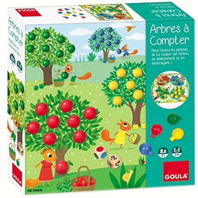 Goula bomen om te tellen bordspel voor kinderen educatief spel voor het leren van rekenen en kleuren vanaf 3 jaar 2 tot 4 spelers Goula bomen om te tellen bordspel voor kinderen educatief spel voor het leren van rekenen en kleuren vanaf 3 jaar 2 tot 4 spelers