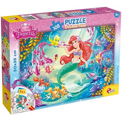 Disney Lisciani Ariel puzzel – maak en kleur de scènes van je favoriete dozen – vanaf 7 jaar – grote puzzel met 108 delen – bevordert de behendigheid Disney Lisciani Ariel puzzel – maak en kleur de scènes van je favoriete dozen – vanaf 7 jaar – grote puzzel met 108 delen – bevordert de behendigheid