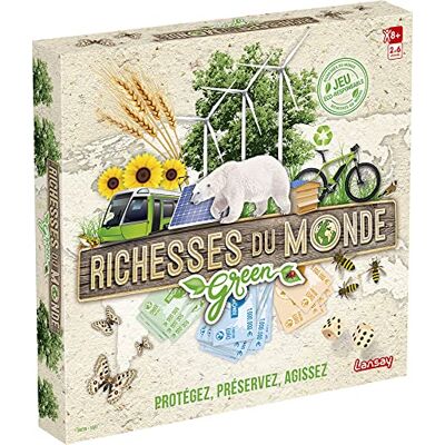 Lansay Rijke wereld Green Edition Familie gezelschapsspel voor kinderen vanaf 8 jaar Krijg een maximum aan rijkdom Tactisch spel 2 tot 6 spelers Lansay Rijke wereld Green Edition Familie gezelschapsspel voor kinderen vanaf 8 jaar Krijg een maximum aan rijkdom Tactisch spel 2 tot 6 spelers