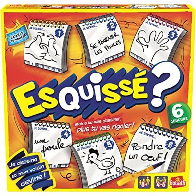 Goliath Wat schets je me nou Gezelschapsspel voor 6 spelersn vanaf 8 jaar, tekenspel Goliath Wat schets je me nou Gezelschapsspel voor 6 spelersn vanaf 8 jaar, tekenspel