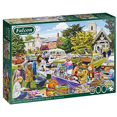 Jumbo Falcon de luxe Village Church Car Boot Sale 500pcs Legpuzzel 500 stuk(s) Jumbo Falcon de luxe Village Church Car Boot Sale 500pcs Legpuzzel 500 stuk(s)