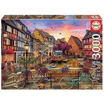 Educa Puzzel van 3000 stukjes voor volwassenen Colmar, Frankrijk. Vervangservice voor ontbrekende onderdelen inbegrepen. Afmetingen: 120 x 85 cm. Vanaf 14 jaar (19051) Educa Puzzel van 3000 stukjes voor volwassenen Colmar, Frankrijk. Vervangservice voor ontbrekende onderdelen inbegrepen. Afmetingen: 120 x 85 cm. Vanaf 14 jaar (19051)