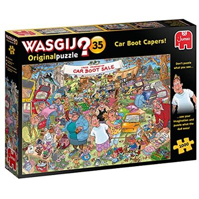Jumbo Wasgij originele puzzel 35 Car boot capers 1000 stukjes Jumbo Wasgij originele puzzel 35 Car boot capers 1000 stukjes
