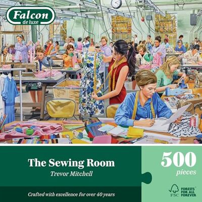 Falcon The Sewing Room 500 stukjes puzzel voor volwassenen prachtig geïllustreerd 500 stukjes puzzel voor volwassenen, grappig cadeau en activiteit voor thuis, puzzels voor regenachtige dagen Falcon The Sewing Room 500 stukjes puzzel voor volwassenen prachtig geïllustreerd 500 stukjes puzzel voor volwassenen, grappig cadeau en activiteit voor thuis, puzzels voor regenachtige dagen